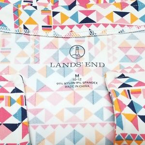 Lands' End Tops - Land's End Stretchy Geometric Multi-colored Blouse Lands' End Tops - Land's End Stretchy Geometric Multi-colored Blouse